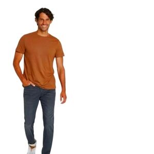 Goodfellow crewneck short sleeve mens tshirt size M brown